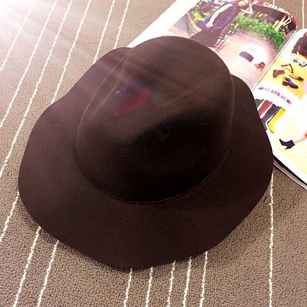 Kvinders Uldblandinger Fedora Hat Fall Plain Hatte