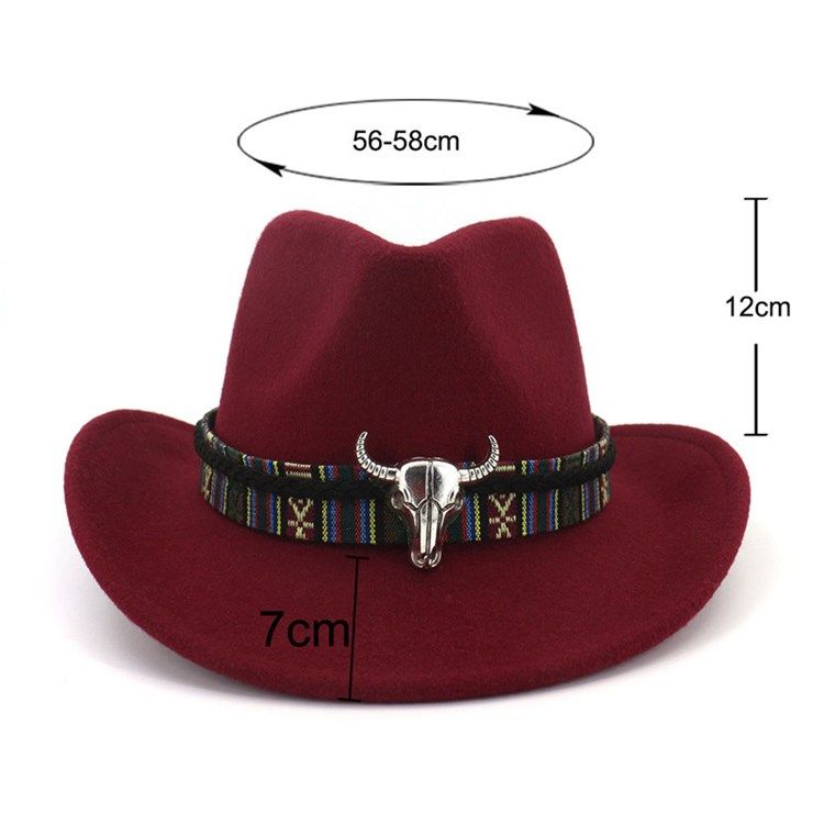 Kvinders Uldblandinger Justerbar Cowboyhat