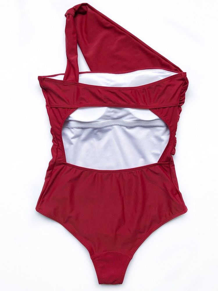 Patchwork Plain One Piece Badetøj Til Kvinder Monokini