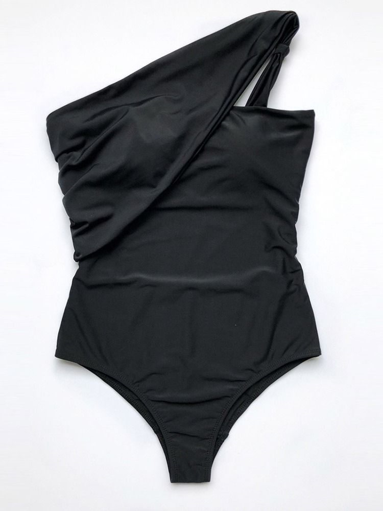 Patchwork Plain One Piece Badetøj Til Kvinder Monokini