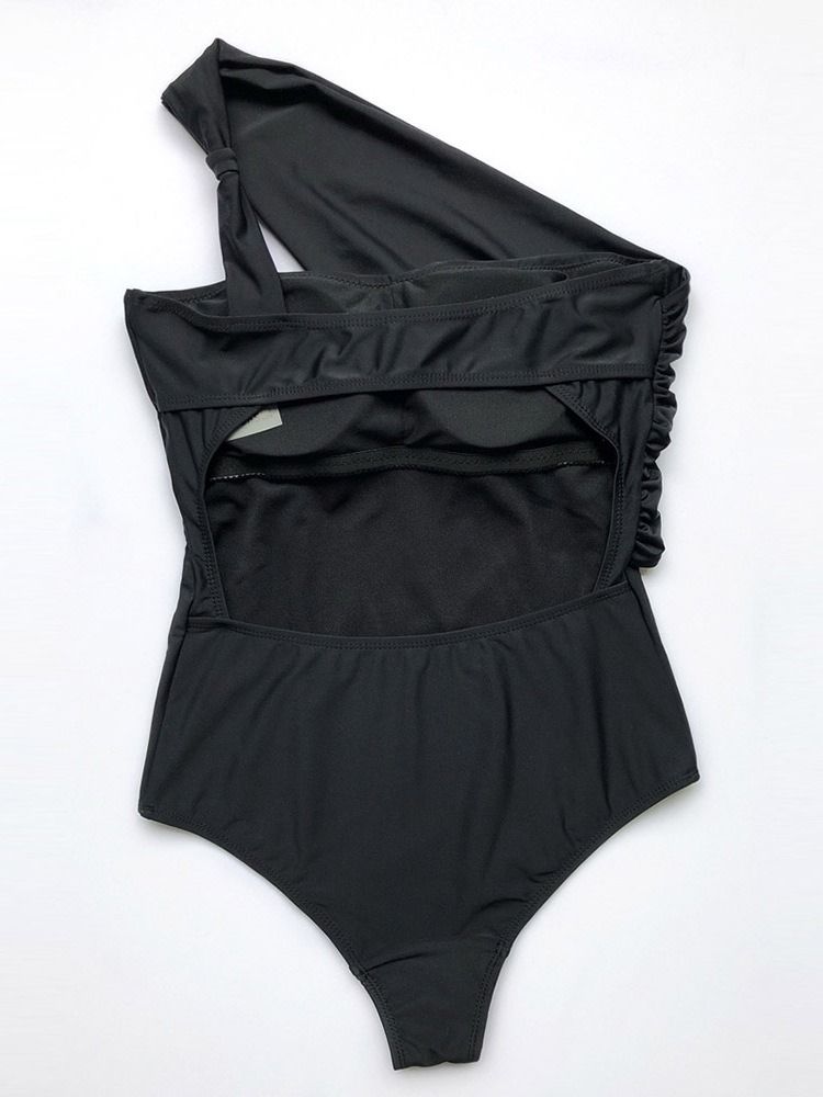 Patchwork Plain One Piece Badetøj Til Kvinder Monokini