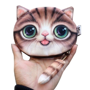 3d Kitty Shape Mini Wallet