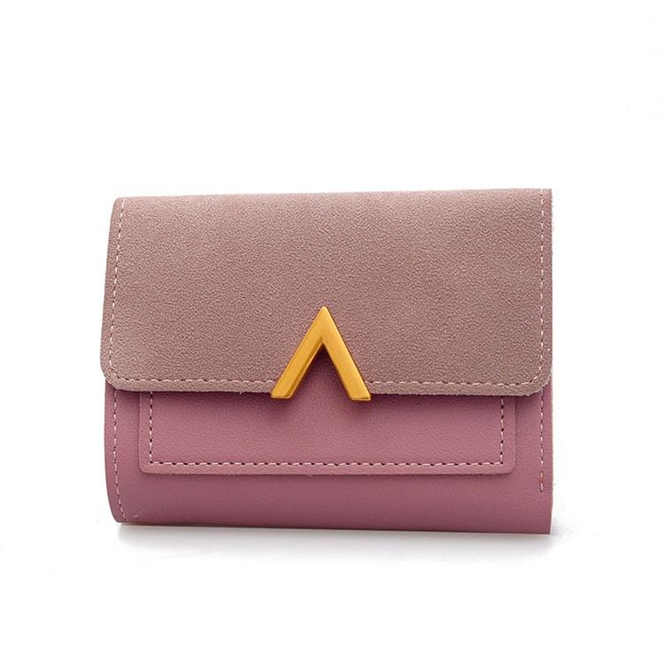 Color Block Magnetisk Snap Wallet