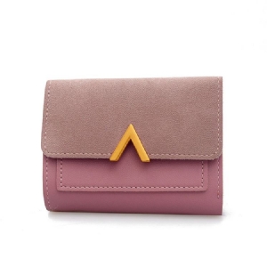 Color Block Magnetisk Snap Wallet