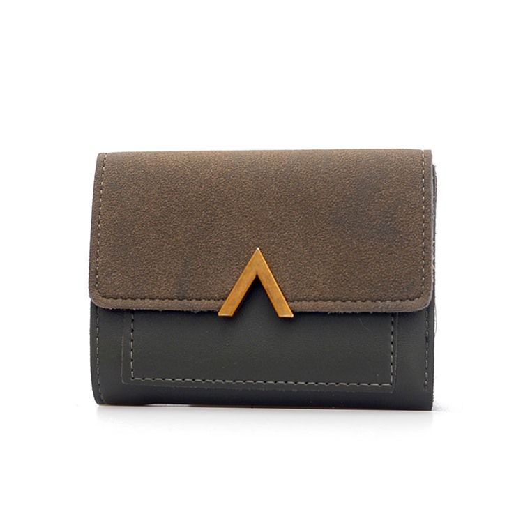 Color Block Magnetisk Snap Wallet