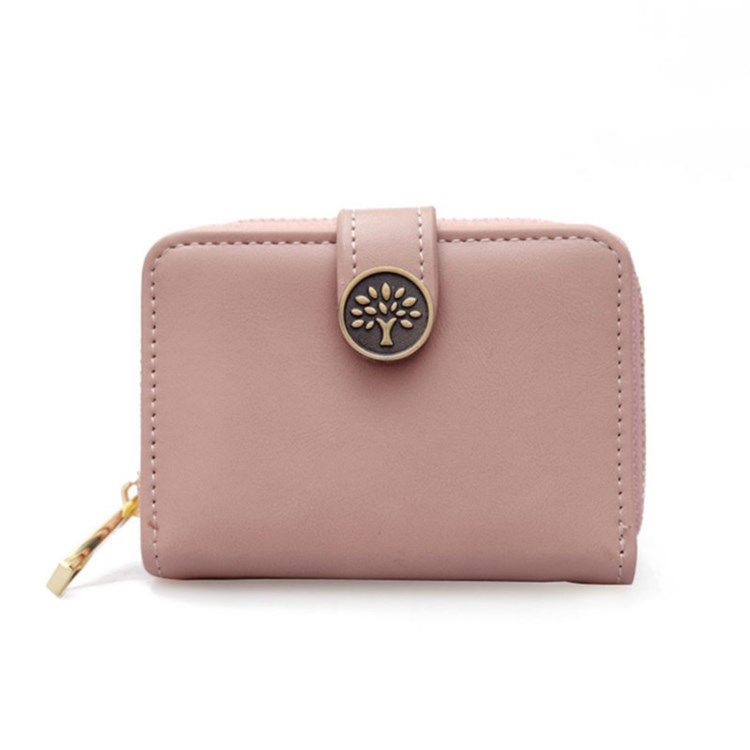 Short Type Plain Women Wallet