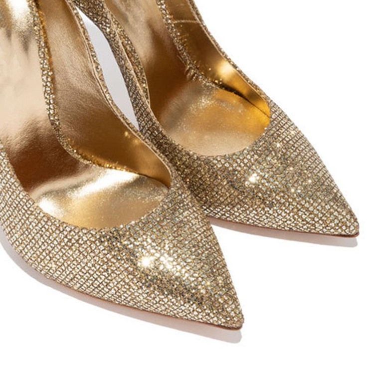 Stilethæl Rhinestone Slip-on Pumps Til Kvinder