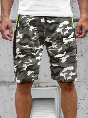 Camouflage Straight Locket Beach Shorts Til Mænd