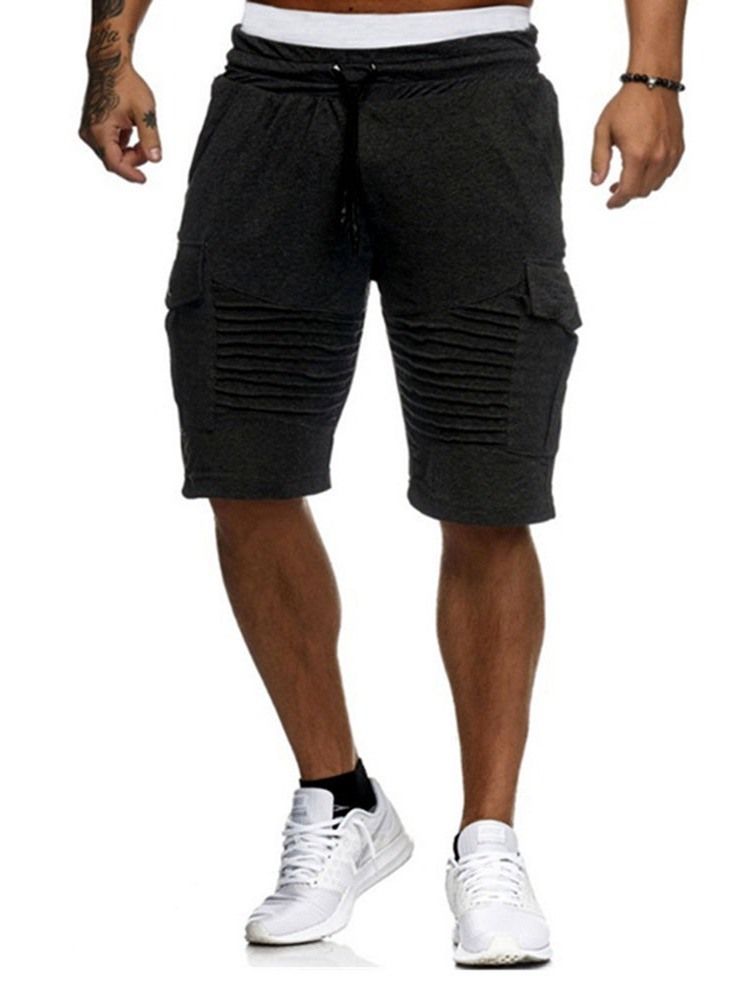 Loose Harem Plain Low Waist Casual Men's Shorts