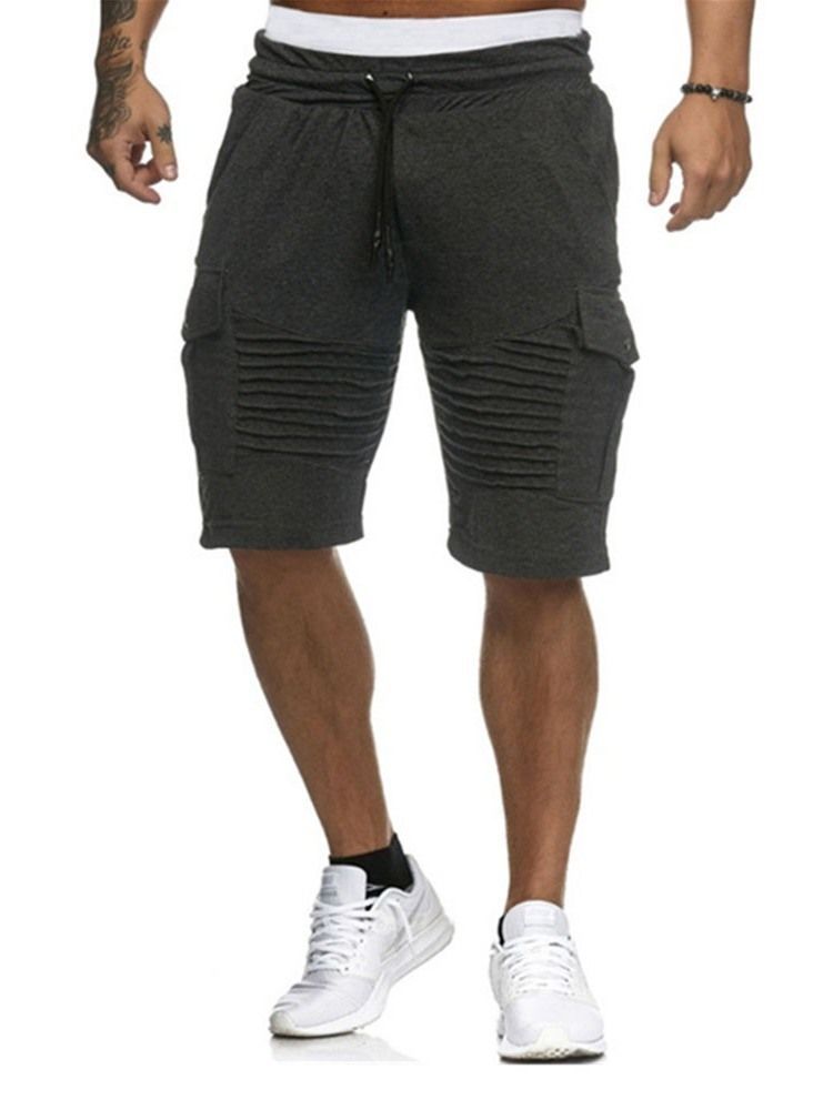 Loose Harem Plain Low Waist Casual Men's Shorts