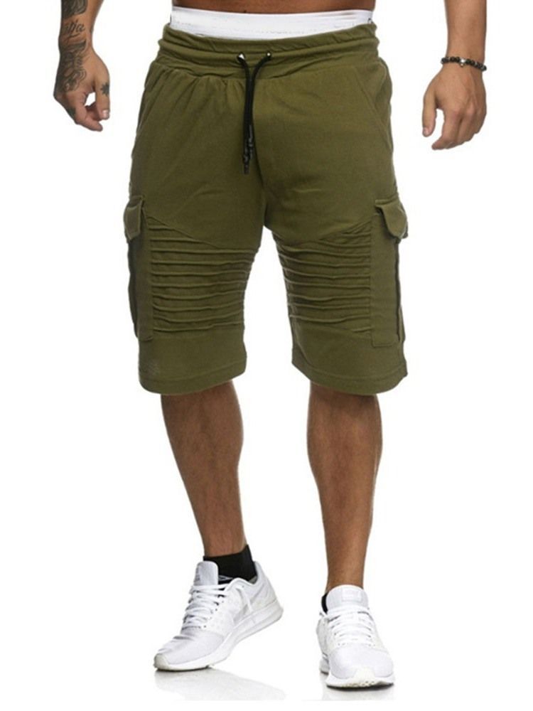 Loose Harem Plain Low Waist Casual Men's Shorts