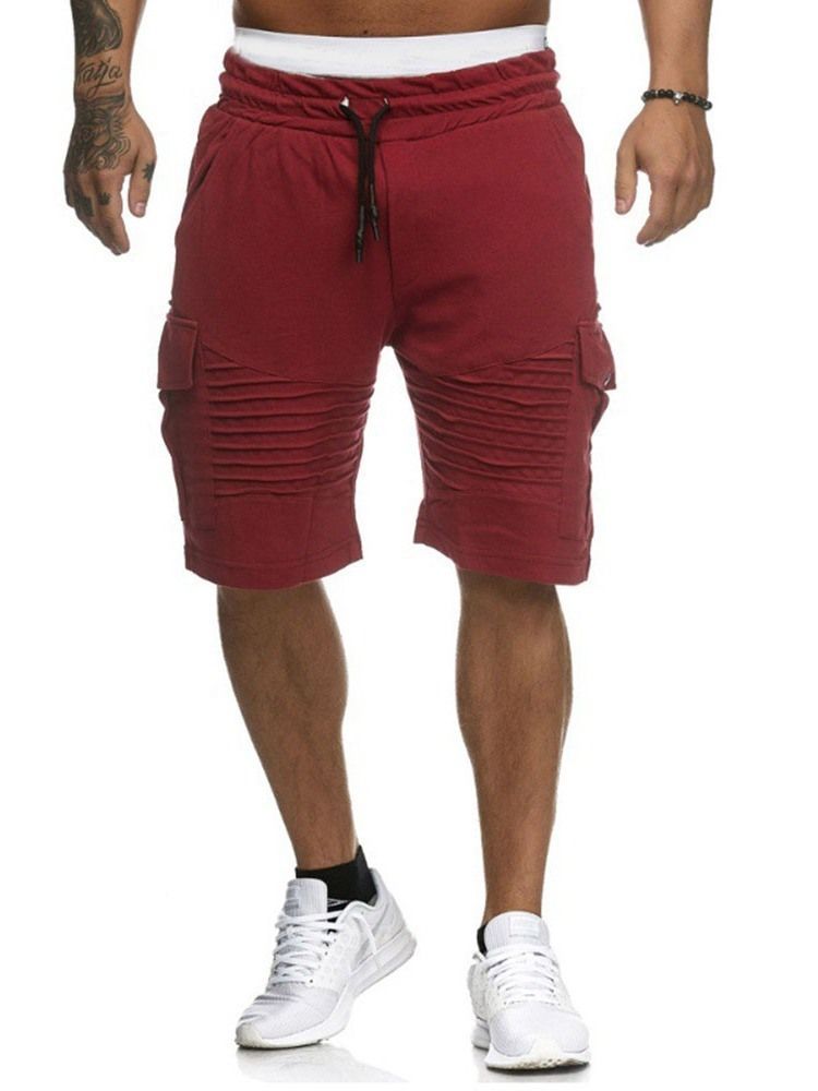 Loose Harem Plain Low Waist Casual Men's Shorts