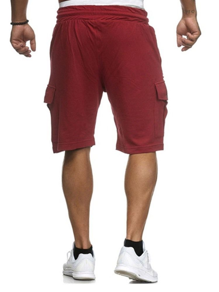 Loose Harem Plain Low Waist Casual Men's Shorts