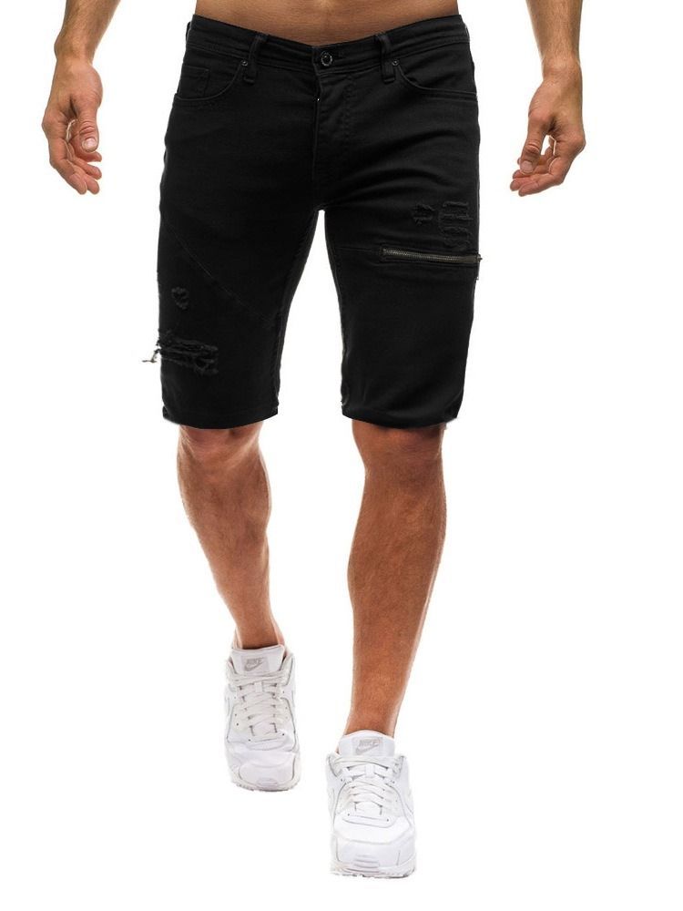 Løs Lynlås Herre Casual Shorts