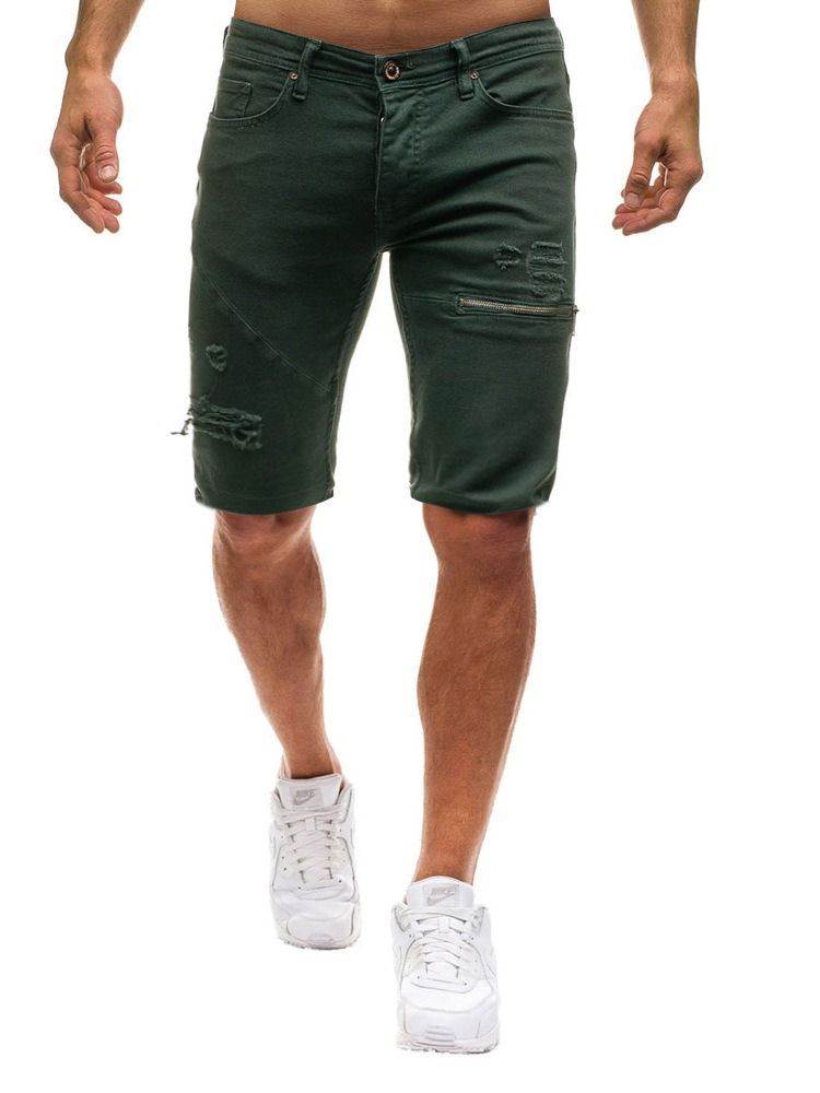 Løs Lynlås Herre Casual Shorts