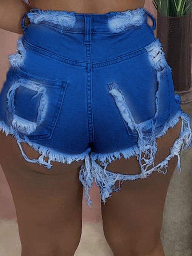 Pocket Straight Kvinders Denim Shorts