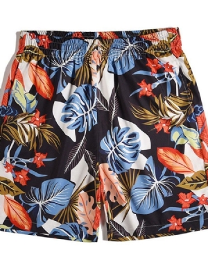 Print Loose Elastics Casual Herreshorts