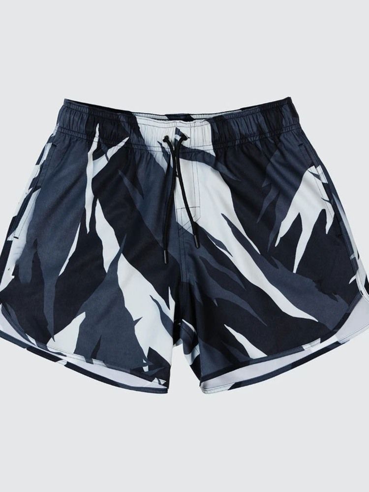 Slim Lace-up Camouflage Casual Lace-up Men's Shorts