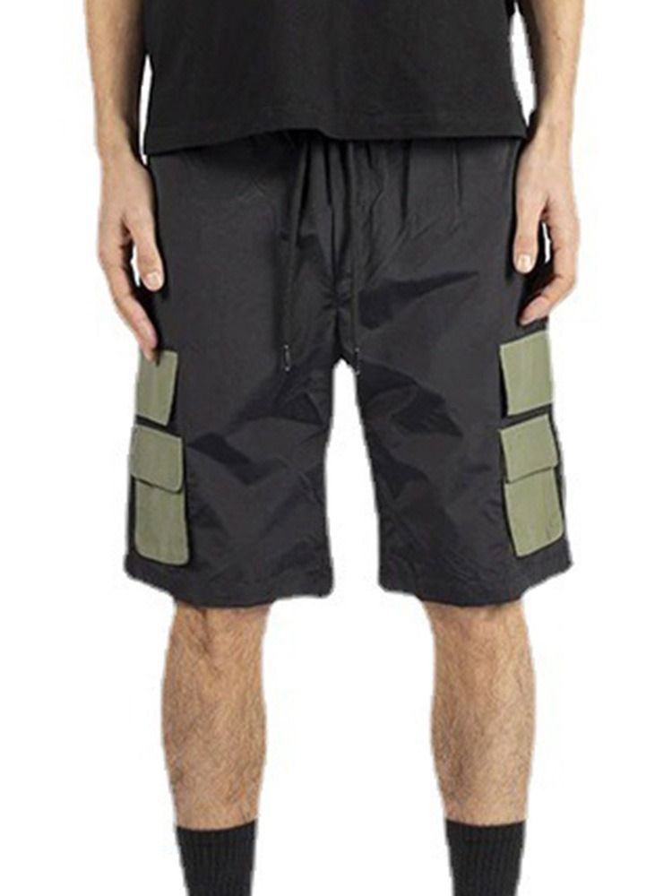 Straight Lace-up Casual Cargo Shorts Til Mænd