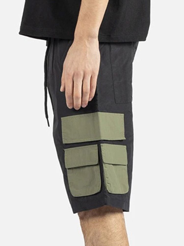 Straight Lace-up Casual Cargo Shorts Til Mænd