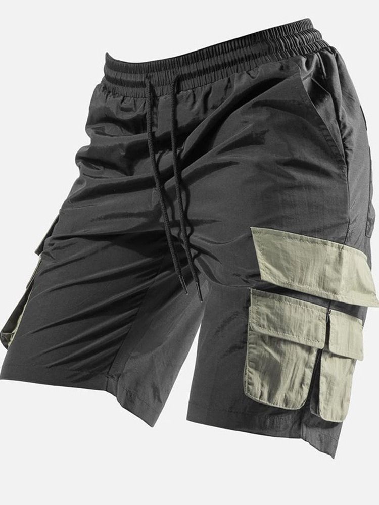 Straight Lace-up Casual Cargo Shorts Til Mænd