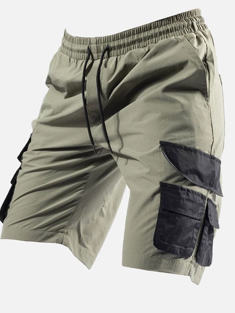 Straight Lace-up Casual Cargo Shorts Til Mænd