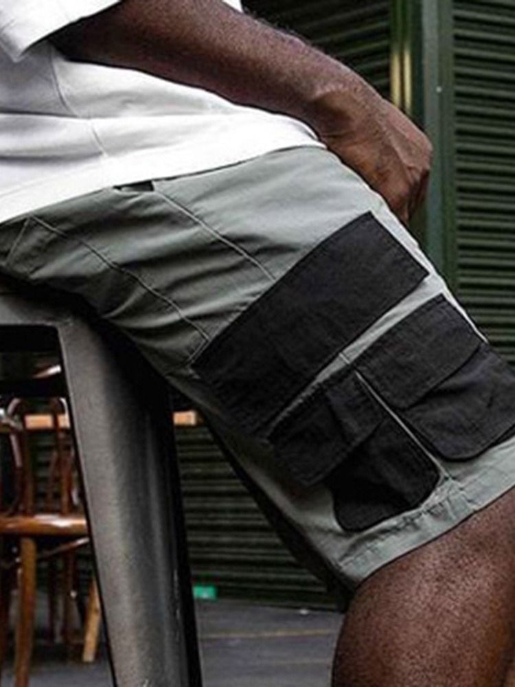 Straight Lace-up Casual Cargo Shorts Til Mænd