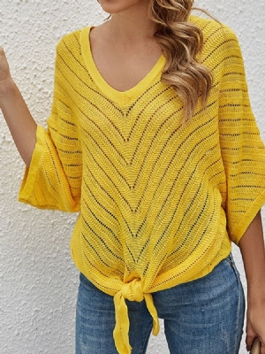 Batwing Ærme Tynd Hul Sommer Sommer Ærmet Dame Sweater