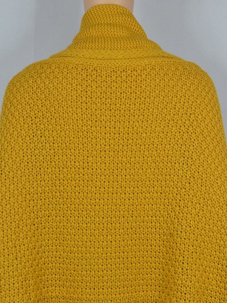 Kvinders Batwing-ærme Tyk Mellemlang Sweater