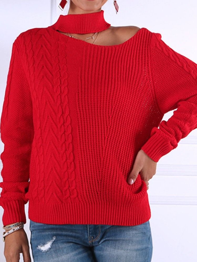 Kvinders Regelmæssige Standard Langærmet Sweater