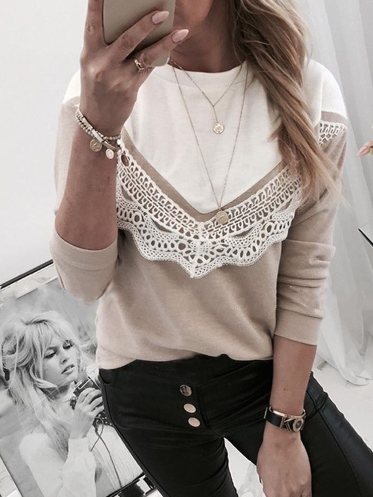 Regular Thin Lace Standard Slim Women's Sweater