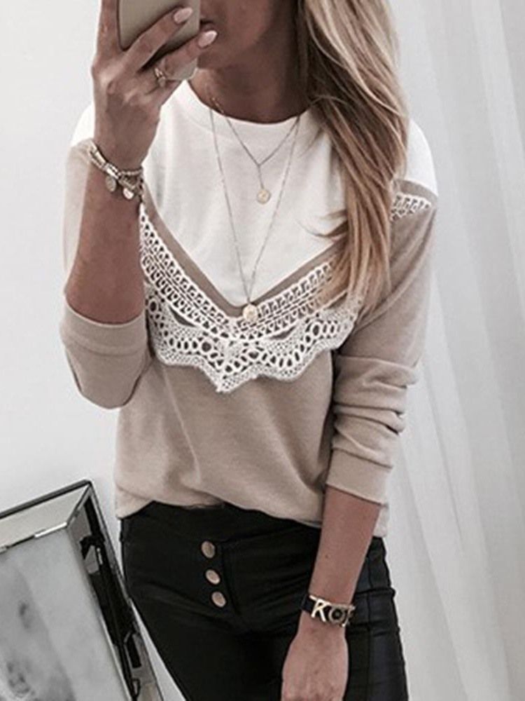 Regular Thin Lace Standard Slim Women's Sweater