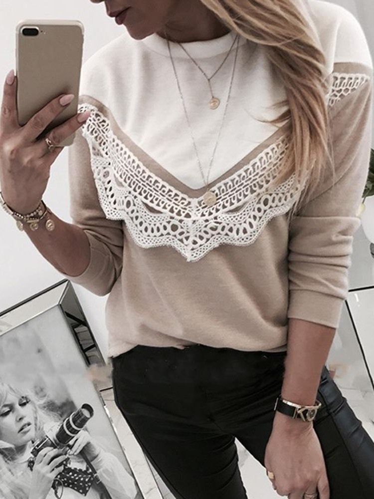 Regular Thin Lace Standard Slim Women's Sweater