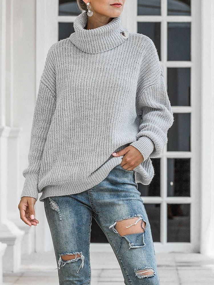 Tyk Regular Loose Turtleneck Dametrøje