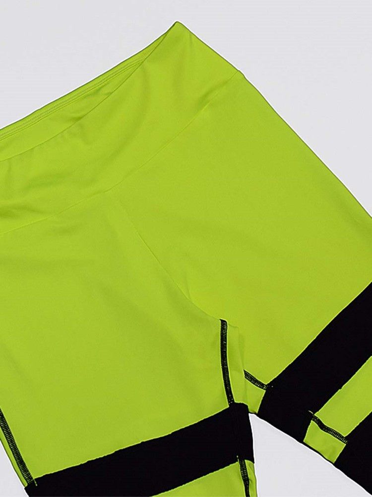 Women's Patchwork Color Block Anti-sweat Yoga Ærmeløse Sportssæt