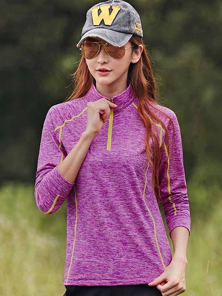 Kvinder Letpleje Finish Stripe Anti-sweat Pullover Sportstoppe