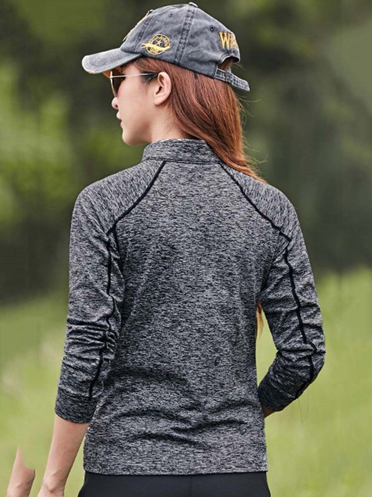 Kvinder Letpleje Finish Stripe Anti-sweat Pullover Sportstoppe