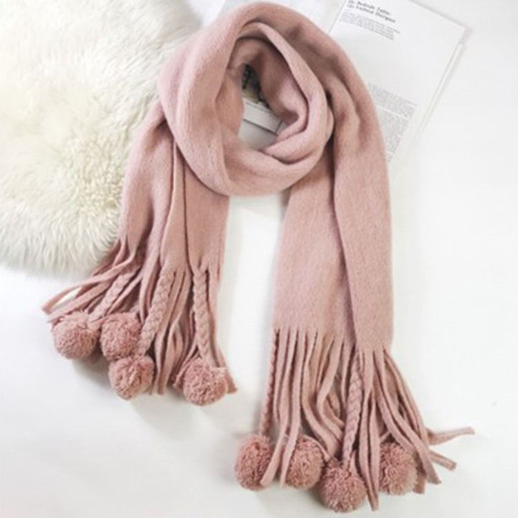 Cutie Ball Warm Scarf Til Kvinder