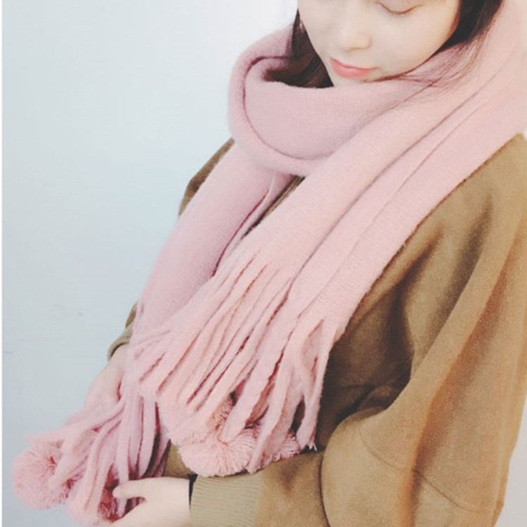 Cutie Ball Warm Scarf Til Kvinder