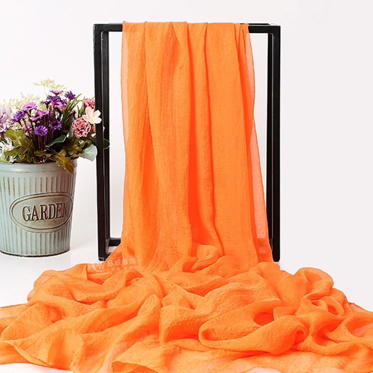 Kvinder Chiffon Orange Tørklæde