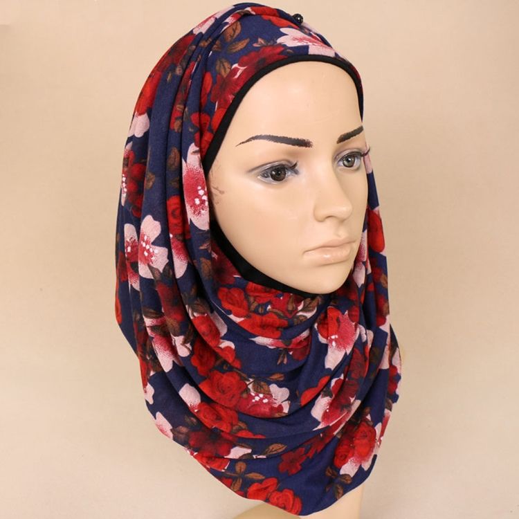 New Style Muslim Floarl Women's Scarf