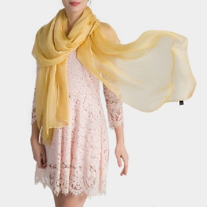 Pure Color Imitated Silk Fabric Women's Scarf