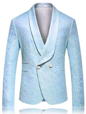 Fashion Notched Revers Single-breasted Men's Blazers Til Fritid