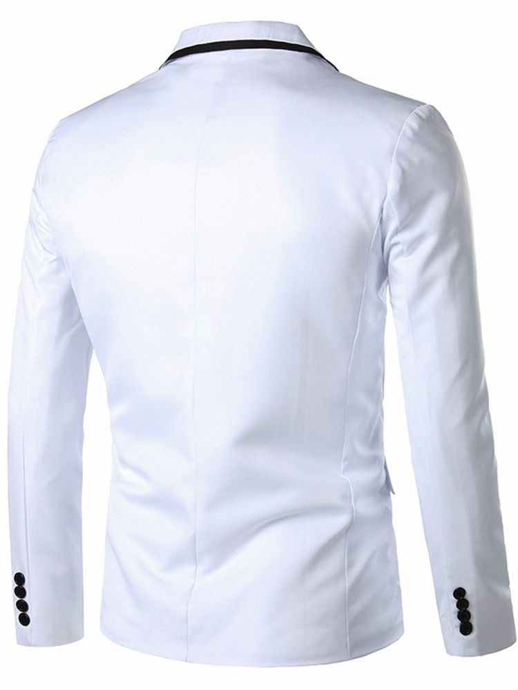 Notched Revers One Button Men's Leisure Blazer