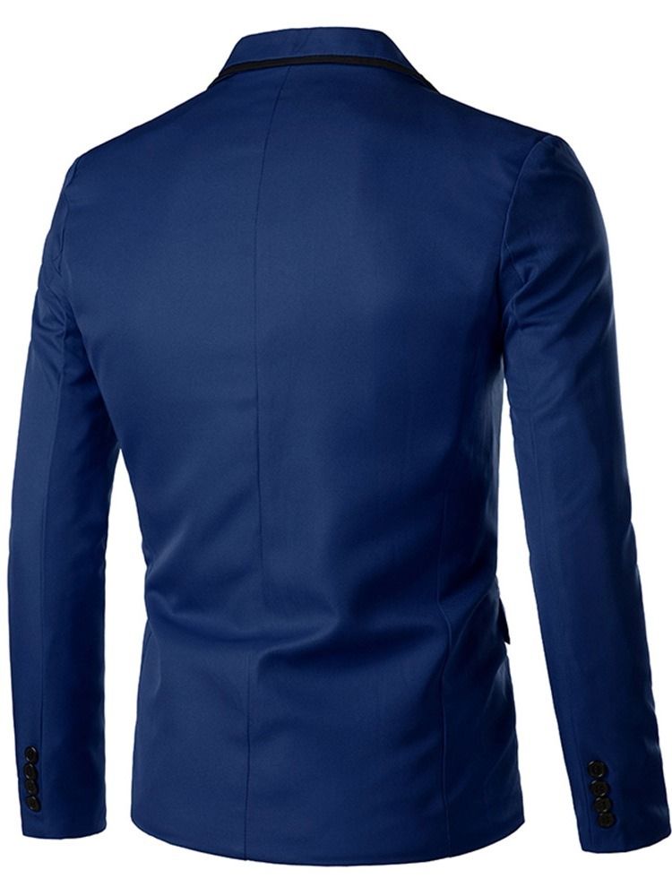 Notched Revers One Button Men's Leisure Blazer