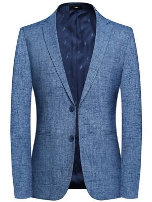 Slim Blazer Til Herrer Med En Enkelt Bryst