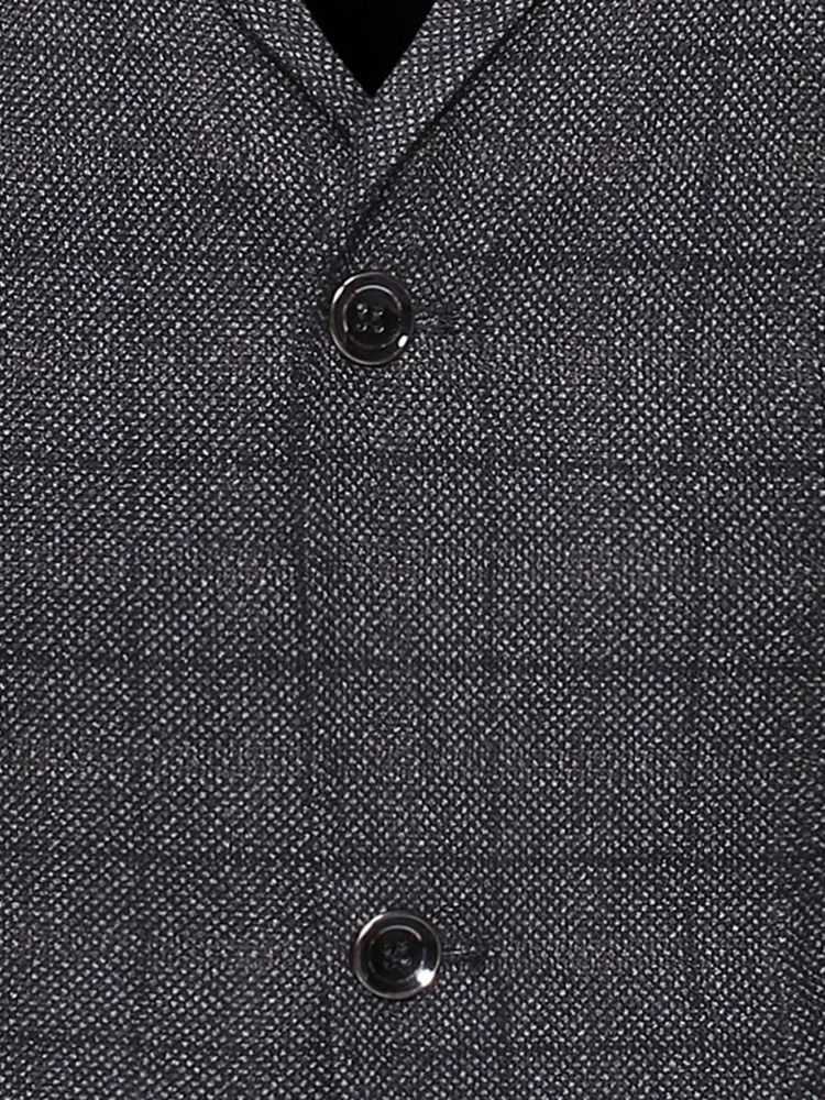 Slim Single-breasted Notched Revers Blazer Til Mænd