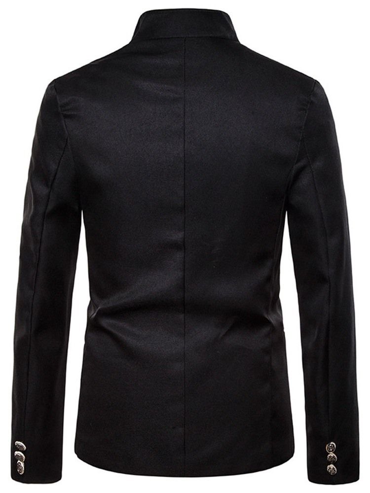 Stående Krave Casual Dobbelt-breasted Herre Blazer