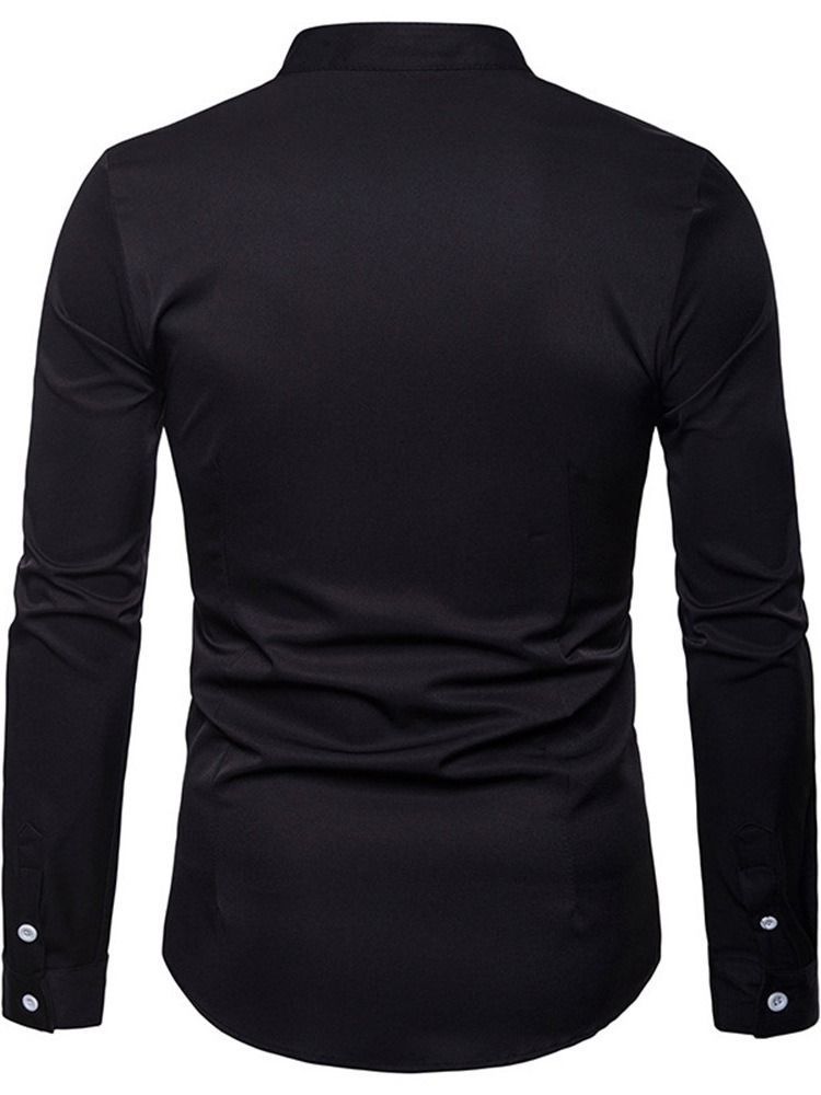 Ol Plain Krave Slim Single-breasted Men's Shirt