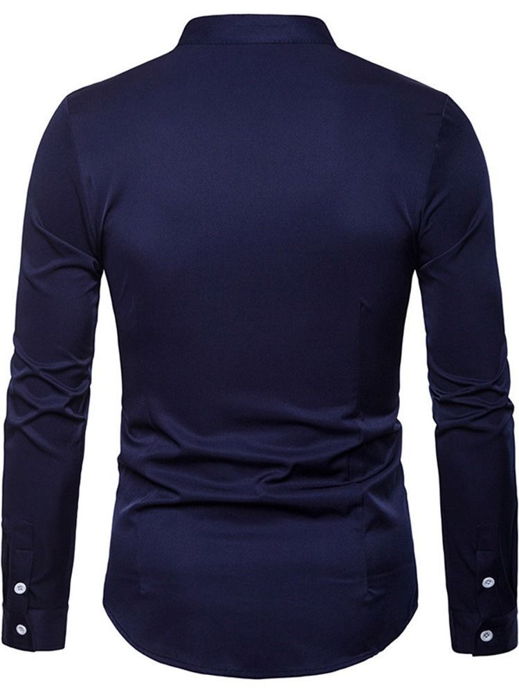 Ol Plain Krave Slim Single-breasted Men's Shirt